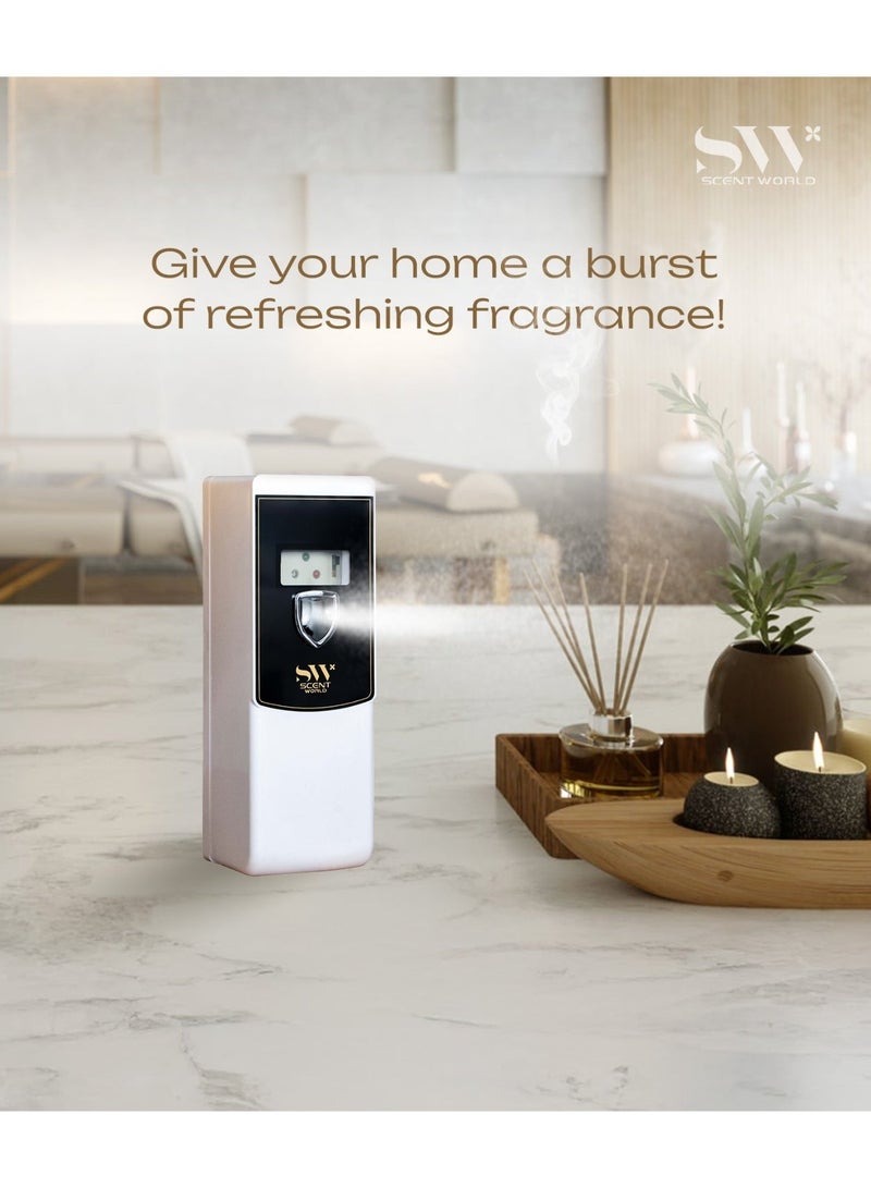 Scent World S ONE LED Spray Diffuser – Compact Smart Dual Power Diffuser + FREE 100ml Spray - Image 3